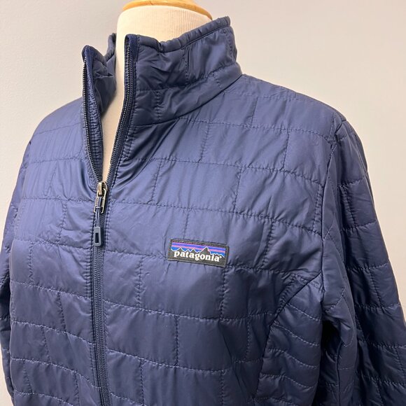 Patagonia Women's Nano Puff Jacket Navy Blue Sz XL - Picture 2 of 10